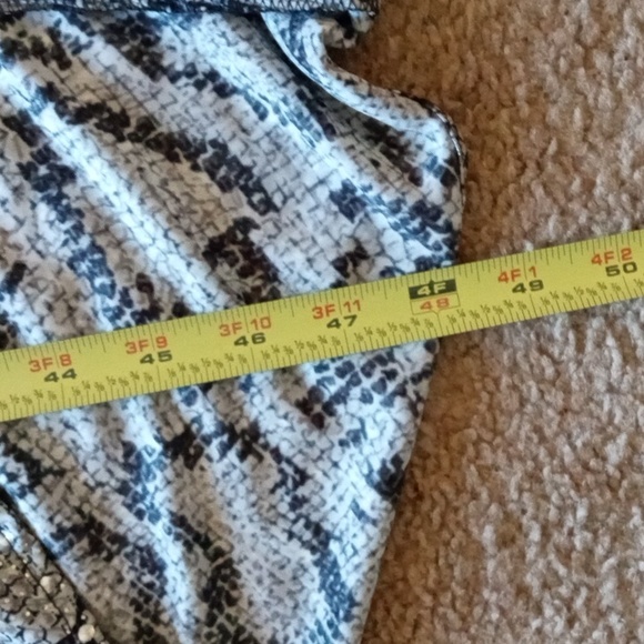 Vintage 80s - 90s rouched v front and back bling dress - Picture 12 of 13